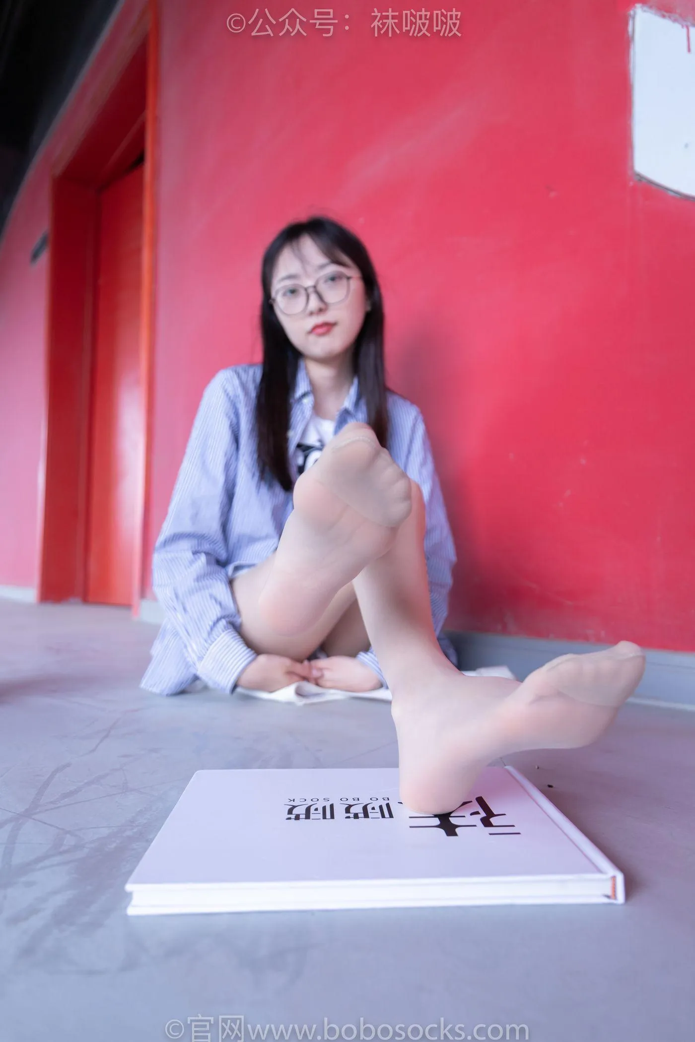[BoBoSocks袜啵啵]NO.011 稚予-AJ、白色短棉袜、肉丝 [139P]插图5